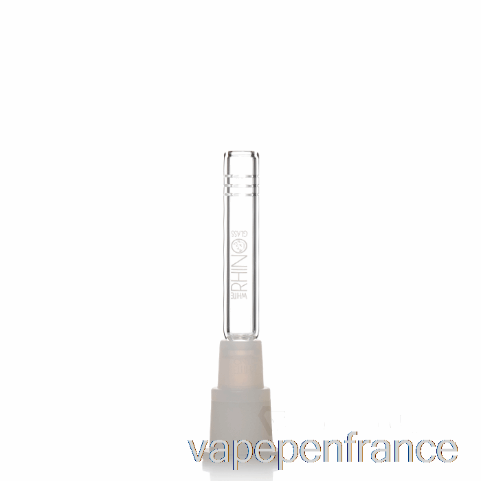 Stylo Vape 4 Pouces à Tige Descendante Hybride De Rhinocéros Blanc